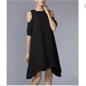 Yulinge Women’s Black Shoulder Cutout Dress